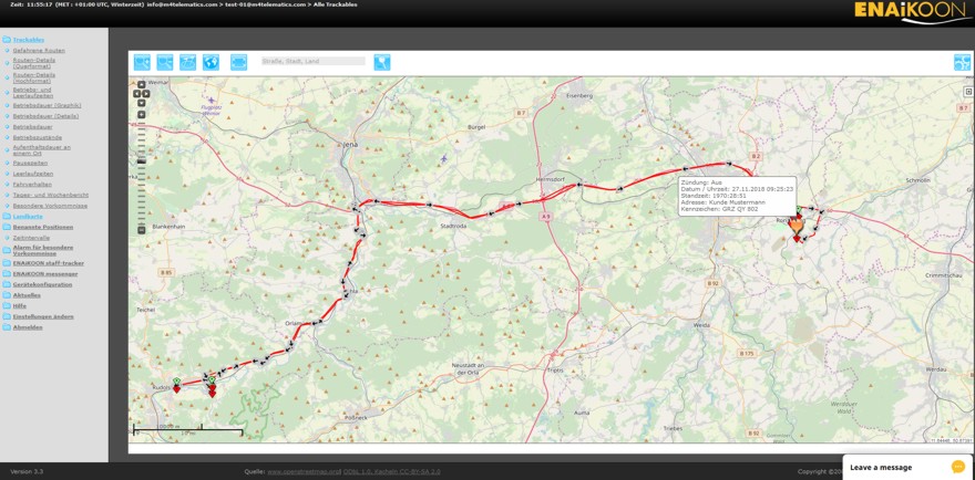 Live Ortung per GPS für Dienstwagen, Firmenwagen und Dienstfahrzeug